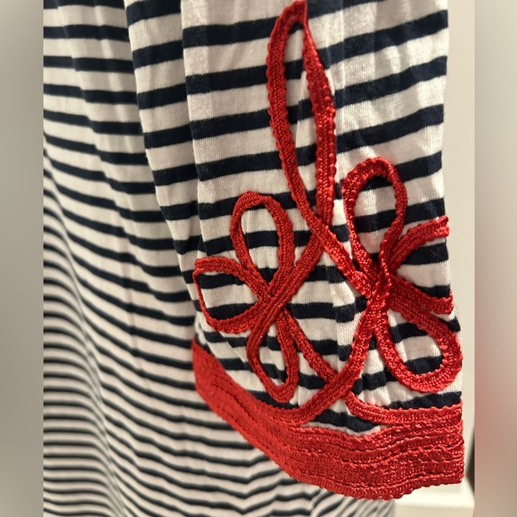 Gretchen Scott nautical theme shift dress. Large - Picture 2 of 3